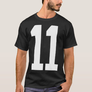 Camiseta 11 White Number 11 Sports Fan Jersey Style Premium