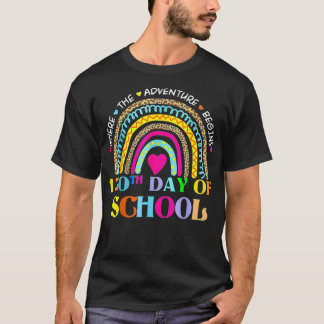 Camiseta 120.º Dia de Professora Escolar 120 Dias De Chuva 