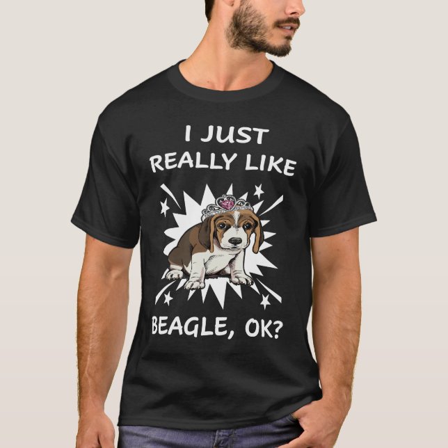Camiseta 125 Eu realmente gosto muito de Beagle (Frente)