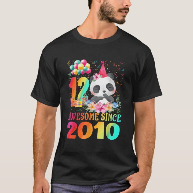 Camiseta 12 12º Panda Incrível Desde 2010 (Frente)