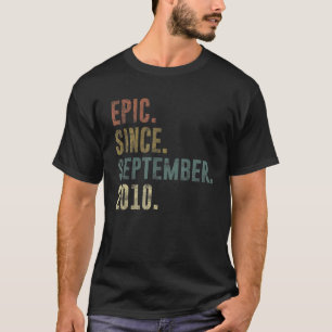 Camiseta 12 Aniversário Da Retro Vintage Epic Desde 2 De Se