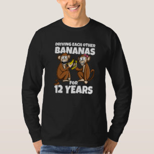 Camiseta 12: Aniversário De Corrida Uns Aos Outros Banana