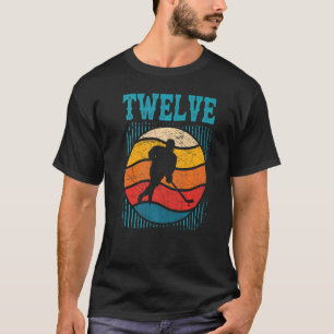 Camiseta 12 Aniversário De Hóquei No Gelo De 12 Anos