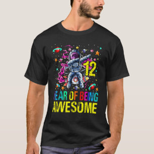 Camiseta 12 Aniversário De Ser Astronauta Espetacular