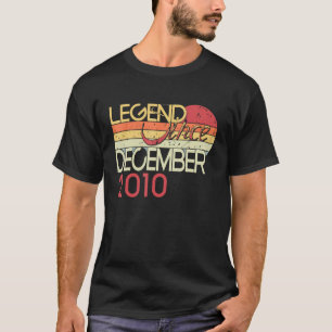 Camiseta 12 Aniversário Minha Lenda De 12 Anos Desde Dezemb