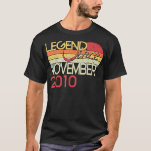 Camiseta 12 Aniversário Minha Lenda De 12 Anos Desde Novem