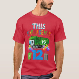 Camiseta 12 Anos De Idade, Aniversário, 12