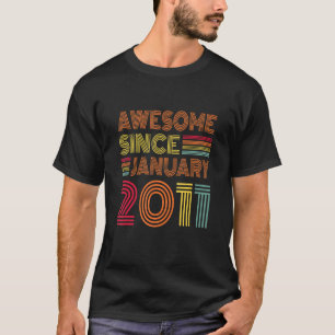 Camiseta 12 Anos De Idade Incrível Desde Janeiro De 2011 12