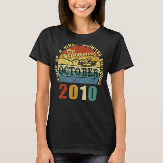 Camiseta 12 Anos De Idade Incrível Desde Outubro De 2010 12