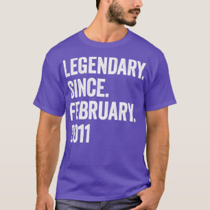 Camiseta 12 Anos De Legenda Desde Fevereiro De 2011, 12 Bir