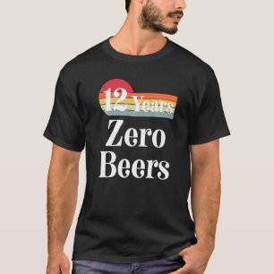 Camiseta 12 Anos De Sober Recovery Celebra Doze Anos Sob