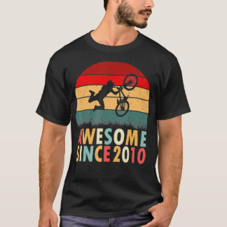 Camiseta 12 Birthday Biking Lover BMX 12 Anos Vintag