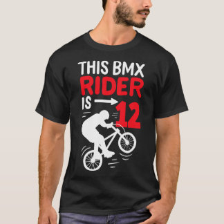 Camiseta 12 Birthday BMX Rider