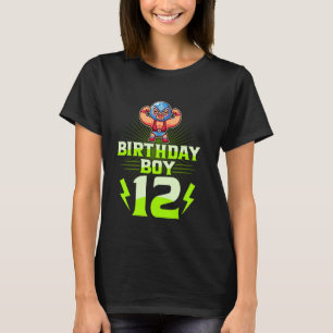 Camiseta 12 Birthday Boy 12 Year Old Luta Wrestand