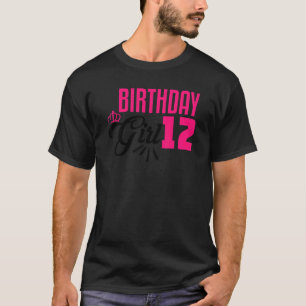 Camiseta 12 Birthday Girl 12 Anos