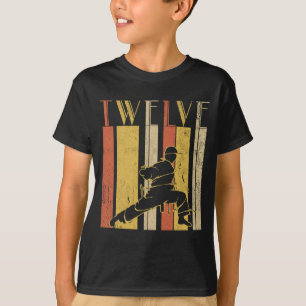Camiseta 12 Birthday Karate Retro Taekwondo Artes Marciais