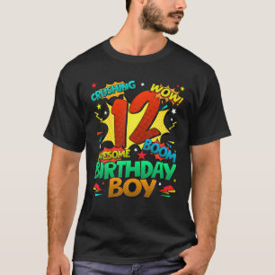 Camiseta 12 Birthday Kids Hyle Kids Kids Boys 12 Birt