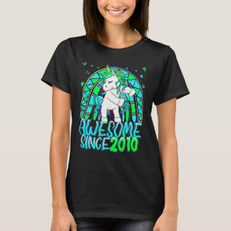 Camiseta 12 Birthday Rainbow 12 Year Old Flossing Unicorn