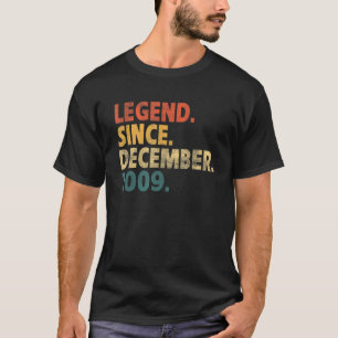 Camiseta 12 Birthday Vintage Legend Desde dezembro de 2009