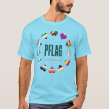 12 Círculo cardíaco PFLAG T-Camisa vívida