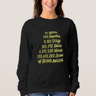 Camiseta 12 De 12 Anos De Idade, 12 Anos De Aweso