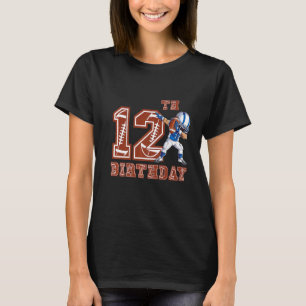 Camiseta 12 de Aniversário do Rapaz de Futebol Dabbing, 12,