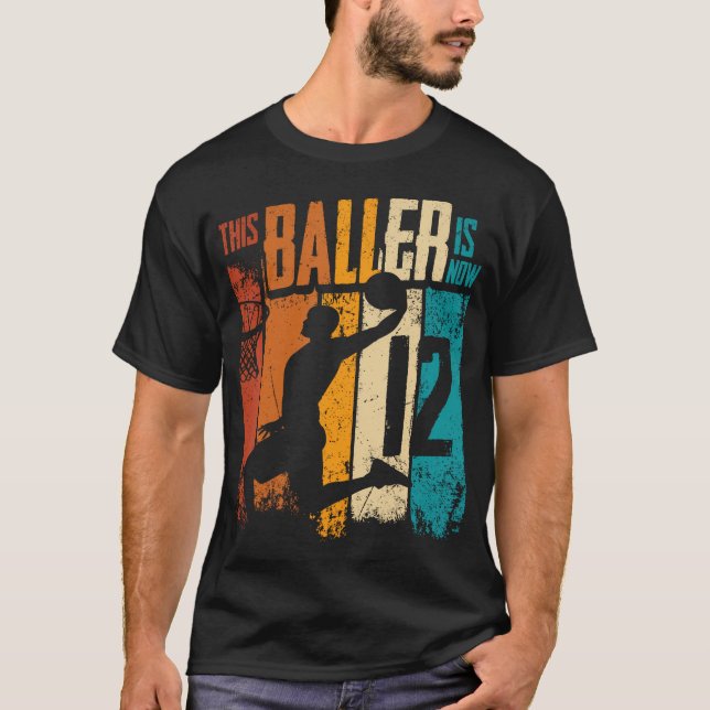 Camiseta 12 de Basquete de 12 anos (Frente)