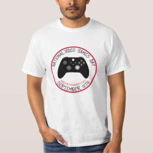 Camiseta 12 de setembro do Dia Nacional dos Videos games
