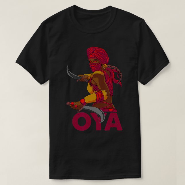 Camiseta 12 Deuses Africanos Orisha Oya Yoruba Deuses (Frente do Design)