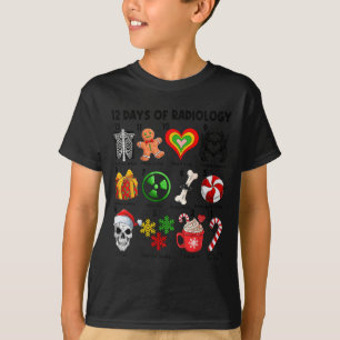 Camiseta 12 Dias Da Radiologia Téc De Raio-X Ct Ressonância