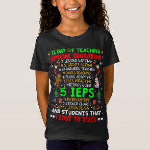 Camiseta 12 Dias De Ensino De IEPS De Ensino Especial