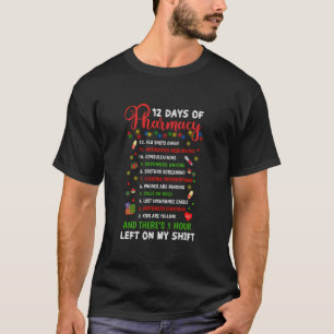 Camiseta 12 dias de farmácia Farmacêutica de Natal Engraçad