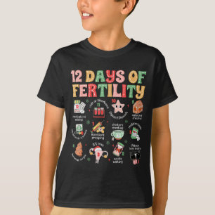 Camiseta 12 Dias De Fertilizacao Enfermeira De Fiv Natal Ob