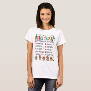Camiseta 12 dias de terapia de fala SLP Natal