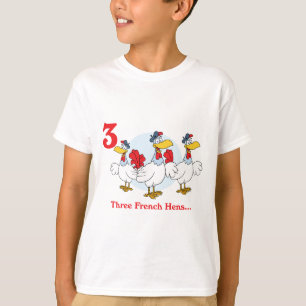 Camiseta 12 dias três galinhas francesas