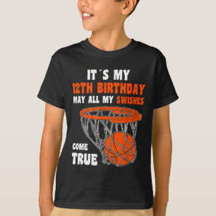 Camiseta 12 Feliz De Aniversário Para 12 De Aniversário De