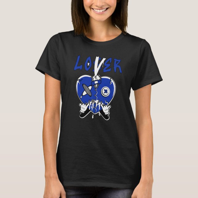 Camiseta 12 Hyper Royal Perdedor  Coração Gotejamento Hyper (Frente)