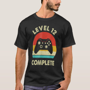 Camiseta 12 Nível Concluído Retro 12 Anos Anivers De Casame