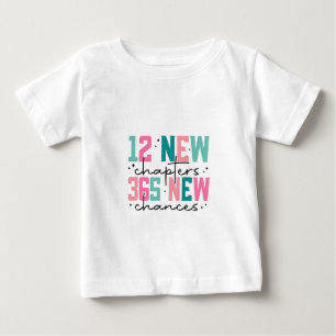 Camiseta 12 novos capítulos, 365 novas chances 100 dias