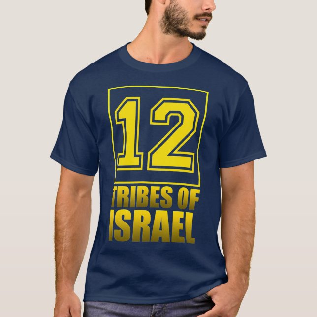 Camiseta 12 Tribos Israelitas Hebraicas de Israel (Frente)