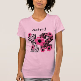 Camiseta 12o Nome feito sob encomenda V025A4J2 da zebra