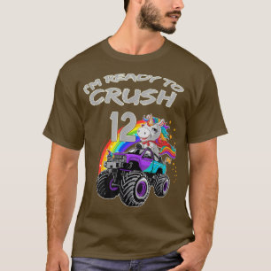 Camiseta 12th Birthday Gift I'm Ready to Crush 12 Monster T