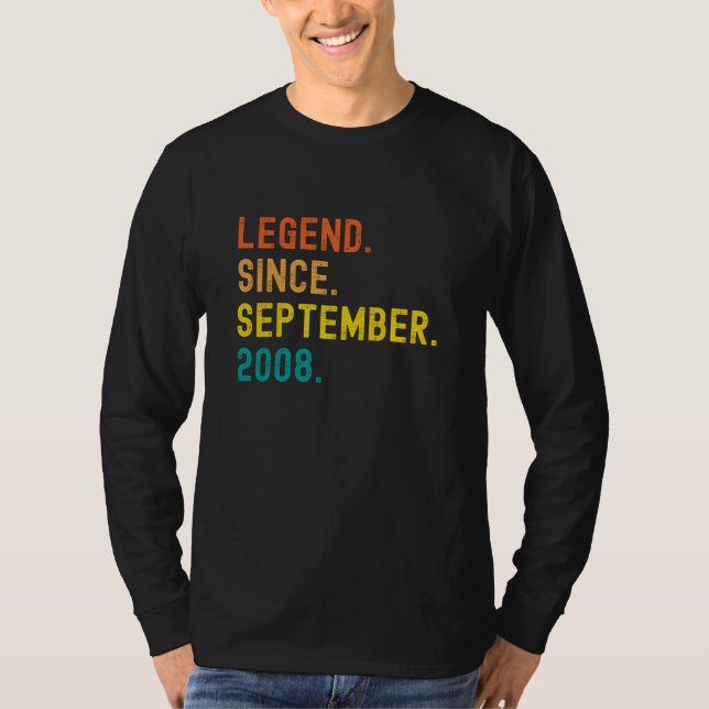 Camiseta 13 Aniversário Com Legenda De 13 Anos Desde (Frente)