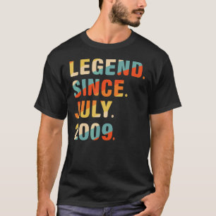 Camiseta 13 Aniversário De 13 Anos Legenda Desde Julho De 2