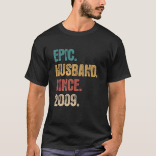 Camiseta 13 Aniversário De Casamento Para O Marido Epic Des