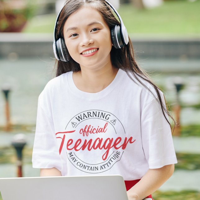 Camiseta 13 Aniversário Oficial Adolescente de 13 Anos (Criador carregado)