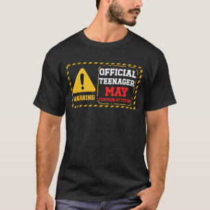Camiseta 13 Anos De Adolescente Oficial Pode Conter Atitude