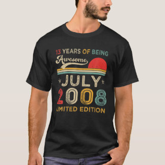 Camiseta 13 Anos De Espetacular Edição Limitada De Julho De