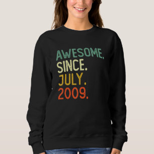 Camiseta 13 Anos De Idade Incrível Desde Julho De 2009 13 B