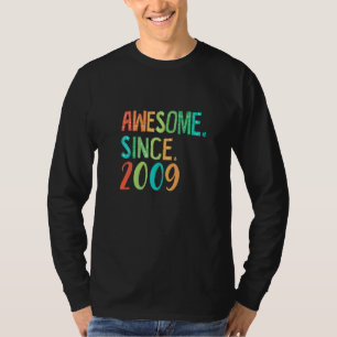 Camiseta 13 anos de velhota Decoração Floral do Coração Inc